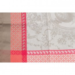 26504 Салфетка GARNIER-THIEBAUD, Фланри, Коралл, 55х55 см, розовый+серый, 100% хлопок, пропитка против влаги Green Sweet