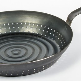 Сковорода для каштанов с боковой вентиляцией De Buyer Голубая сталь 5293.28