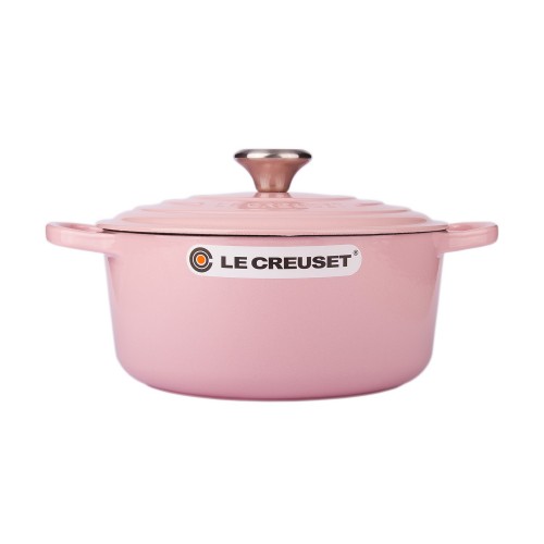 Le Creuset Кастрюля круглая 24 см, чугун, цвет розовый шифон