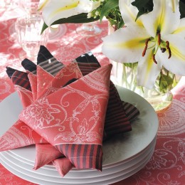 23757 Салфетка подстановочная, Аполин, бордовый, хлопок, 54*39 см