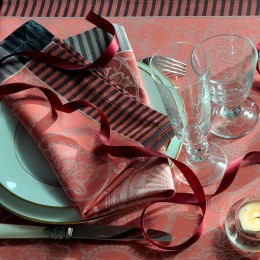 23757 Салфетка подстановочная, Аполин, бордовый, хлопок, 54*39 см