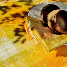 CS-24948-2 Скатерть, Тысяча блесток, желтая, 155*220 см