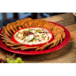 Le Creuset Подставка для сыра с деревянной доской 37х3,5 см, оранж. лава