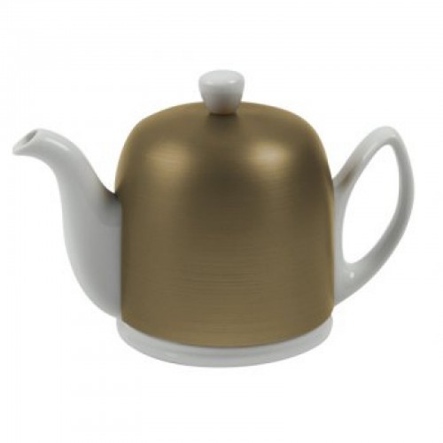 Чайник заварочный на 6 чашек с крышкой цинкового цвета 900 мл фарфор Guy degrenne Salam
