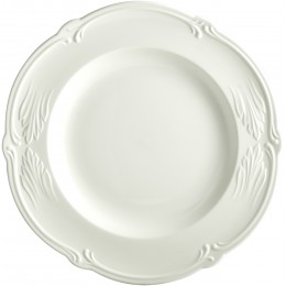 Блюдо круглое глубокое Gien, Ракушка, цвет белый, 32 см.фаянс 