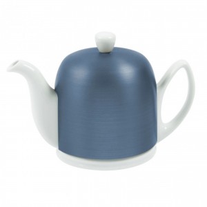 Чайник GUY DEGRENNE с синей алюминиевой крышкой  SALAM White