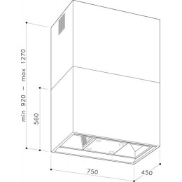 Вытяжка островная De Dietrich DHD 784 X
