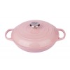 Le Creuset Неглубокая кастрюлька 26 см, чугун, цвет: розовый шифон