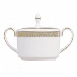 Сахарница Вера Ванг "Золотое кружево" Wedgwood, фарфор 