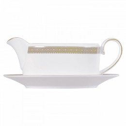 Соусник Вера Ванг "Золотое кружево" Wedgwood, фарфор 