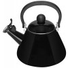 Le Creuset Чайник со свистком 1,7 л, эмалированная сталь, цвет: сияющий черный