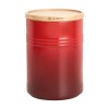 Le Creuset Банка для хранения с деревянной крышкой размера XL, каменная керамика, цвет: красный 