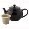 Le Creuset Круглый заварочный чайник, каменная керамика, цвет: сияющий черный