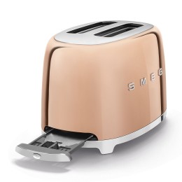Тостер Smeg TSF01RGEU Стиль 50-х г. красное золото