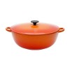 Le Creuset Кастрюля суповая 26см, эмалированный чугун, цвет: оранжевая лава