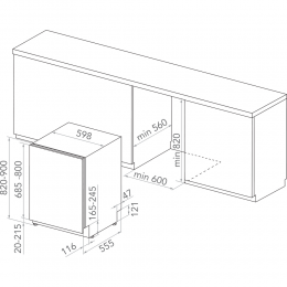 Посудомоечная машина KitchenAid KIF 5O41 PLETGS