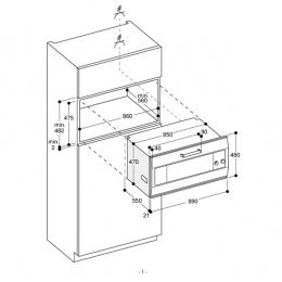 Встраиваемый электрический духовой шкаф Gaggenau EB333110
